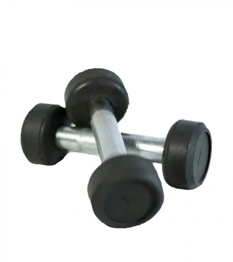 Rubber Dumbbells 1KG Pair