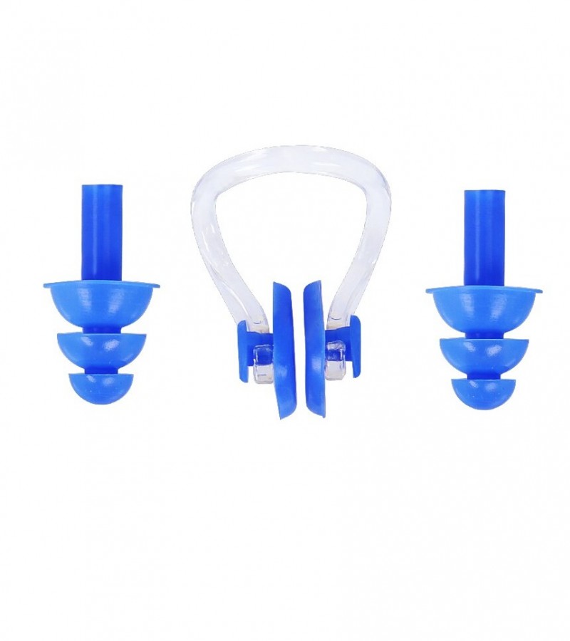 Soft Silicone Swimming Set Waterproof Nose Clip & Ear Plug Set with Protective Case
