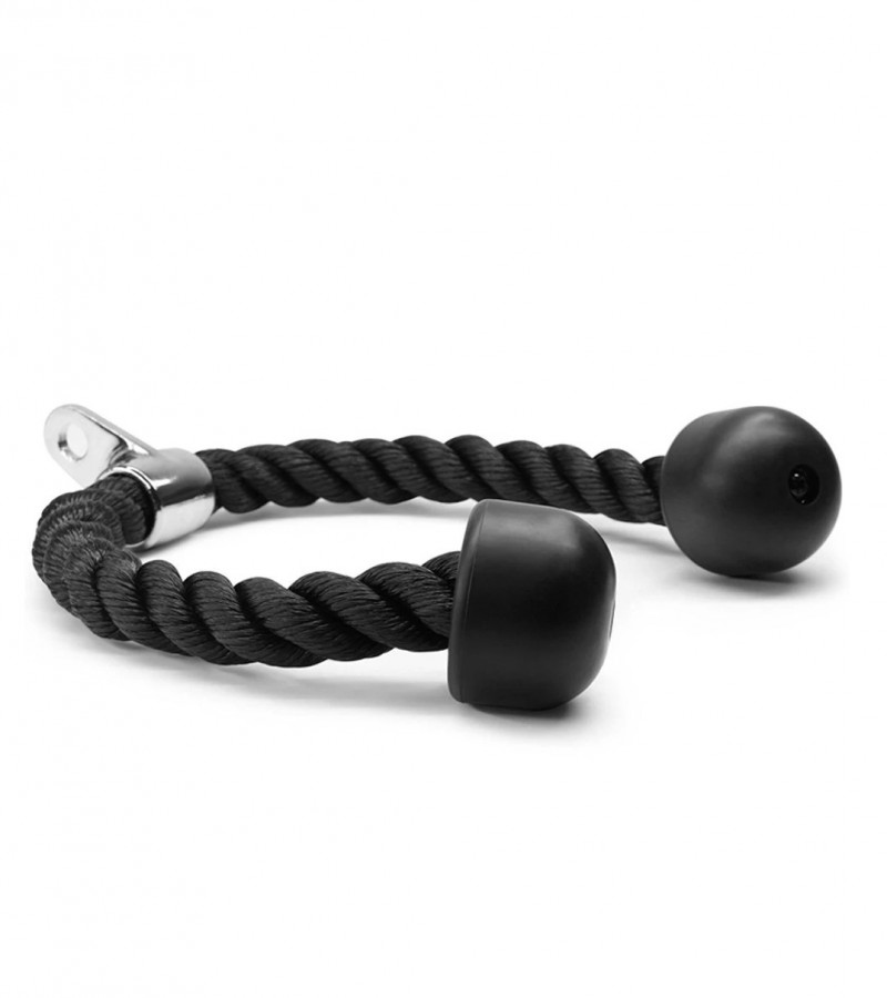 Tricep Pulldown Rope in black